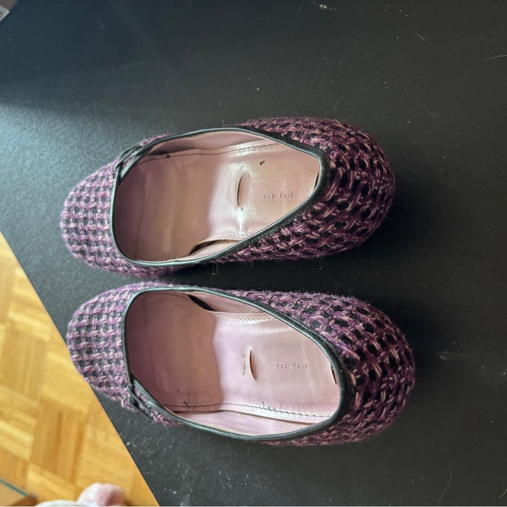 Women's Woven Heels in Purple - Picture 2 of 3